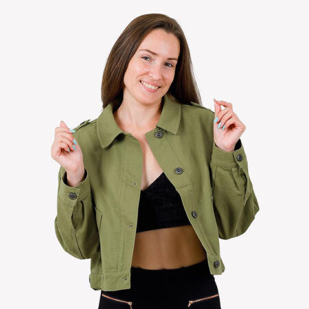 Green Crop Jacket